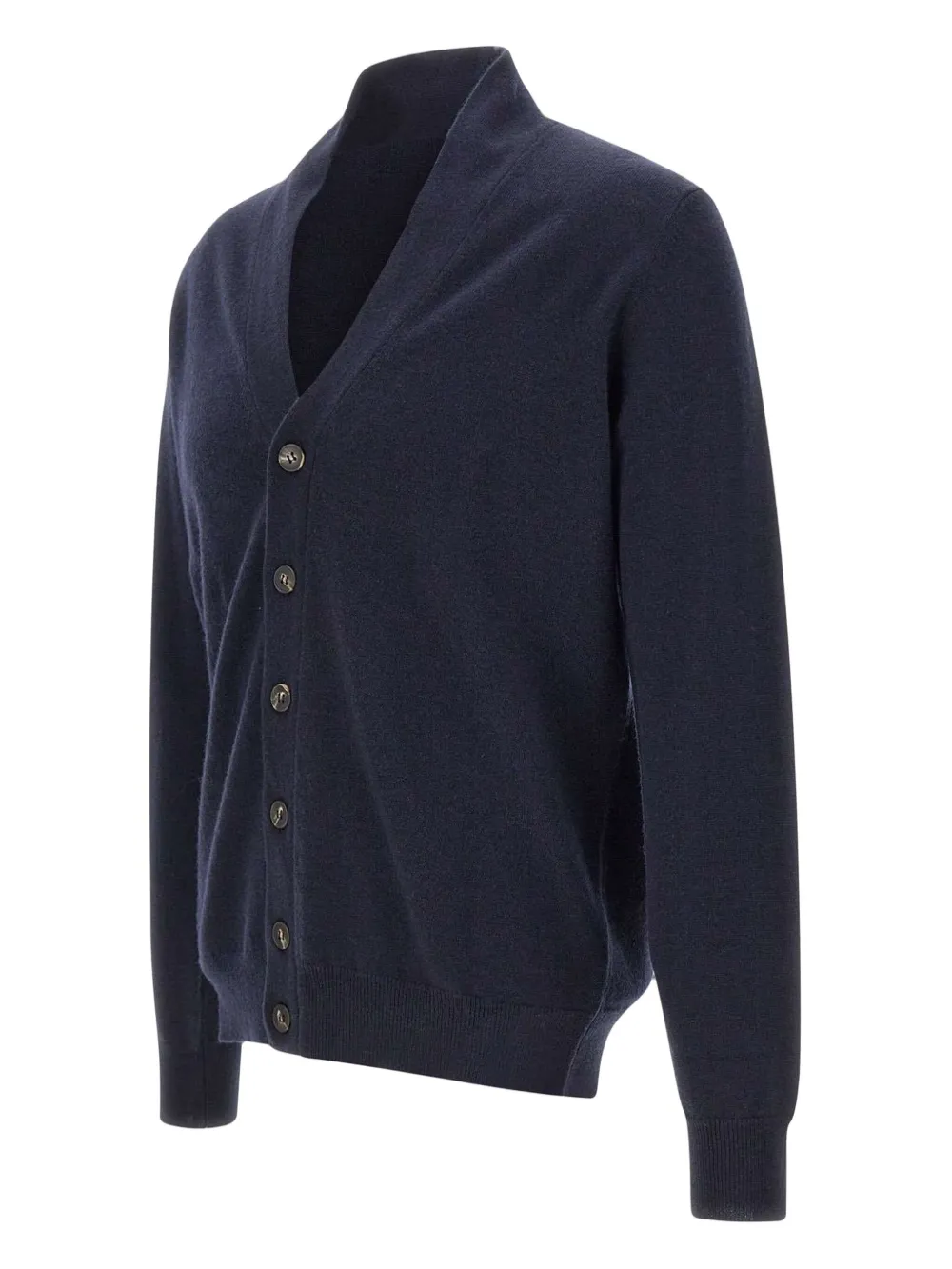 Kangra Vest met sjaalkraag en knoop Blauw