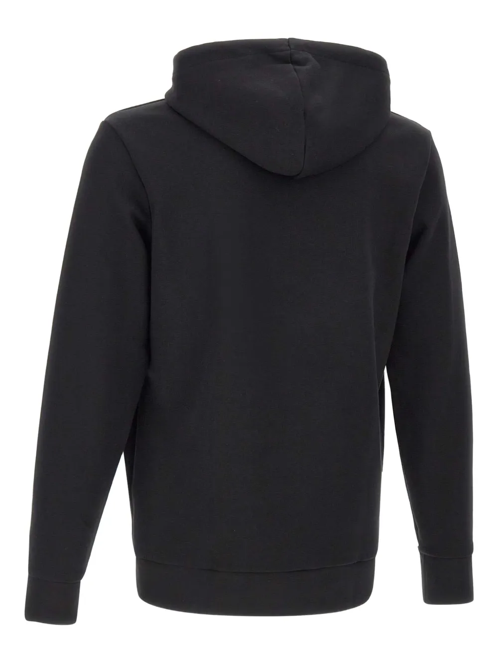 BOSS Hoodie met trekkoord en logo Zwart