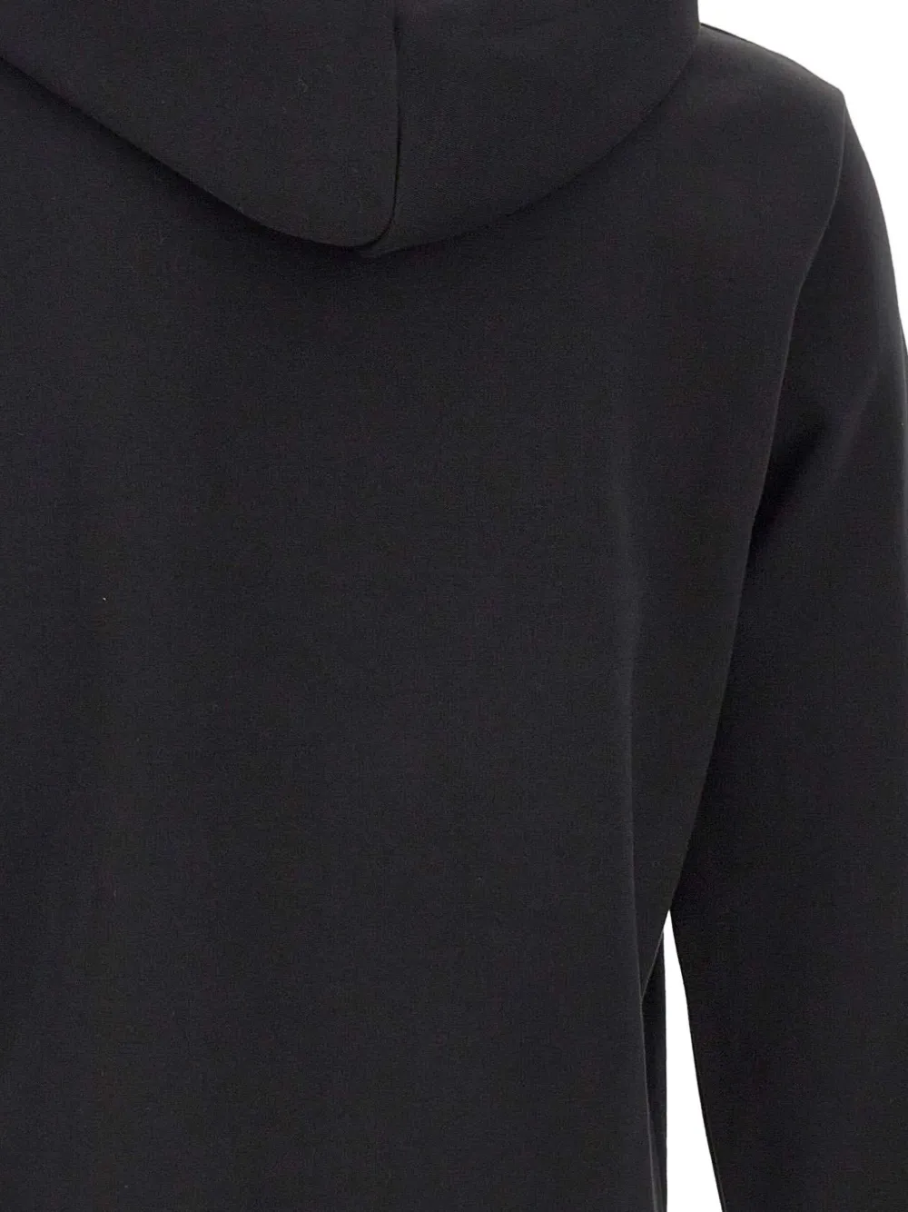 BOSS Hoodie met trekkoord en logo Zwart