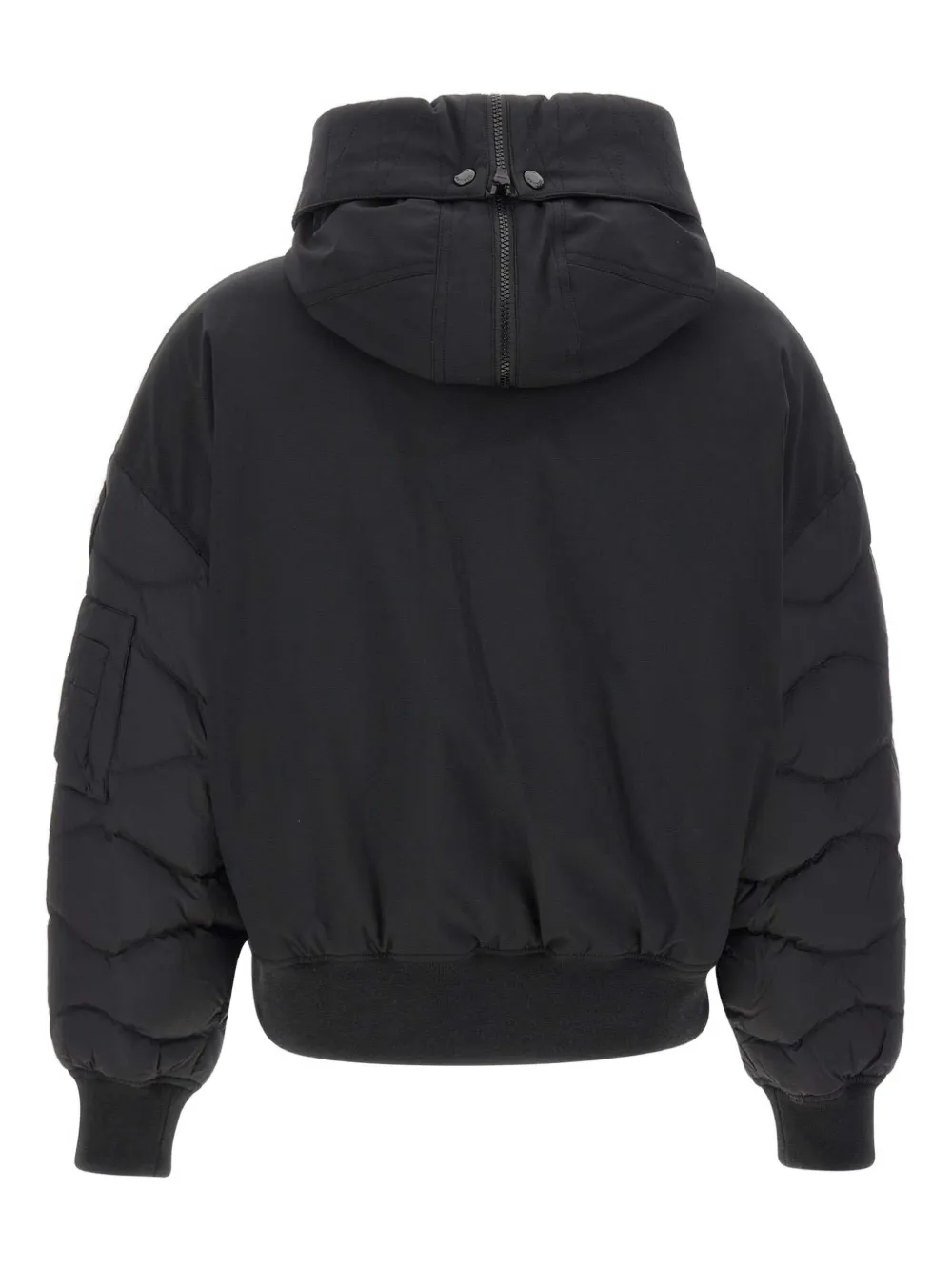 Blauer Harley Hooded Bomber Jacket In Black