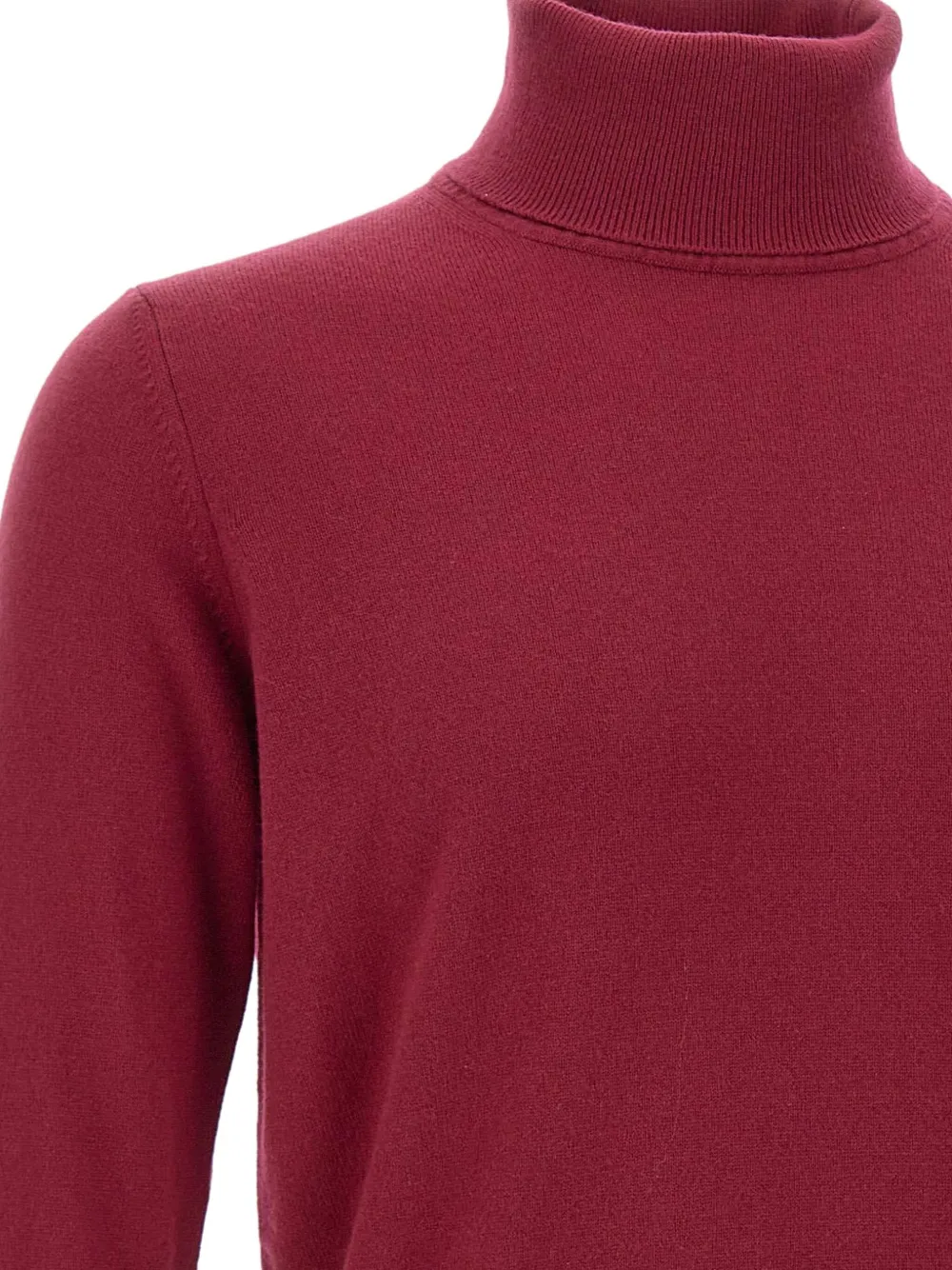 Kangra Cashmere Turtleneck Ribbed Sweater In Red