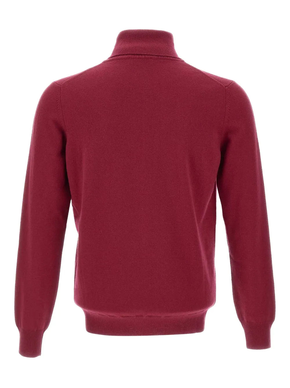 Kangra Cashmere Turtleneck Ribbed Sweater In Red