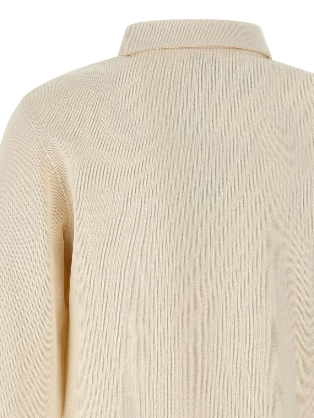 Lacoste Poloshirt met geborduurd logo en lange mouwen Beige