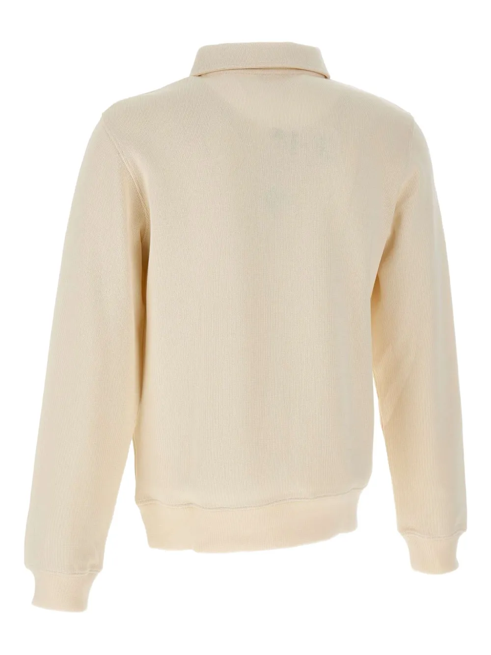 Lacoste Poloshirt met geborduurd logo en lange mouwen Beige