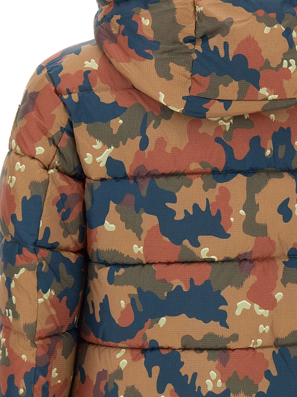 Blauer Burton Camouflage-pattern Down Jacket In Brown