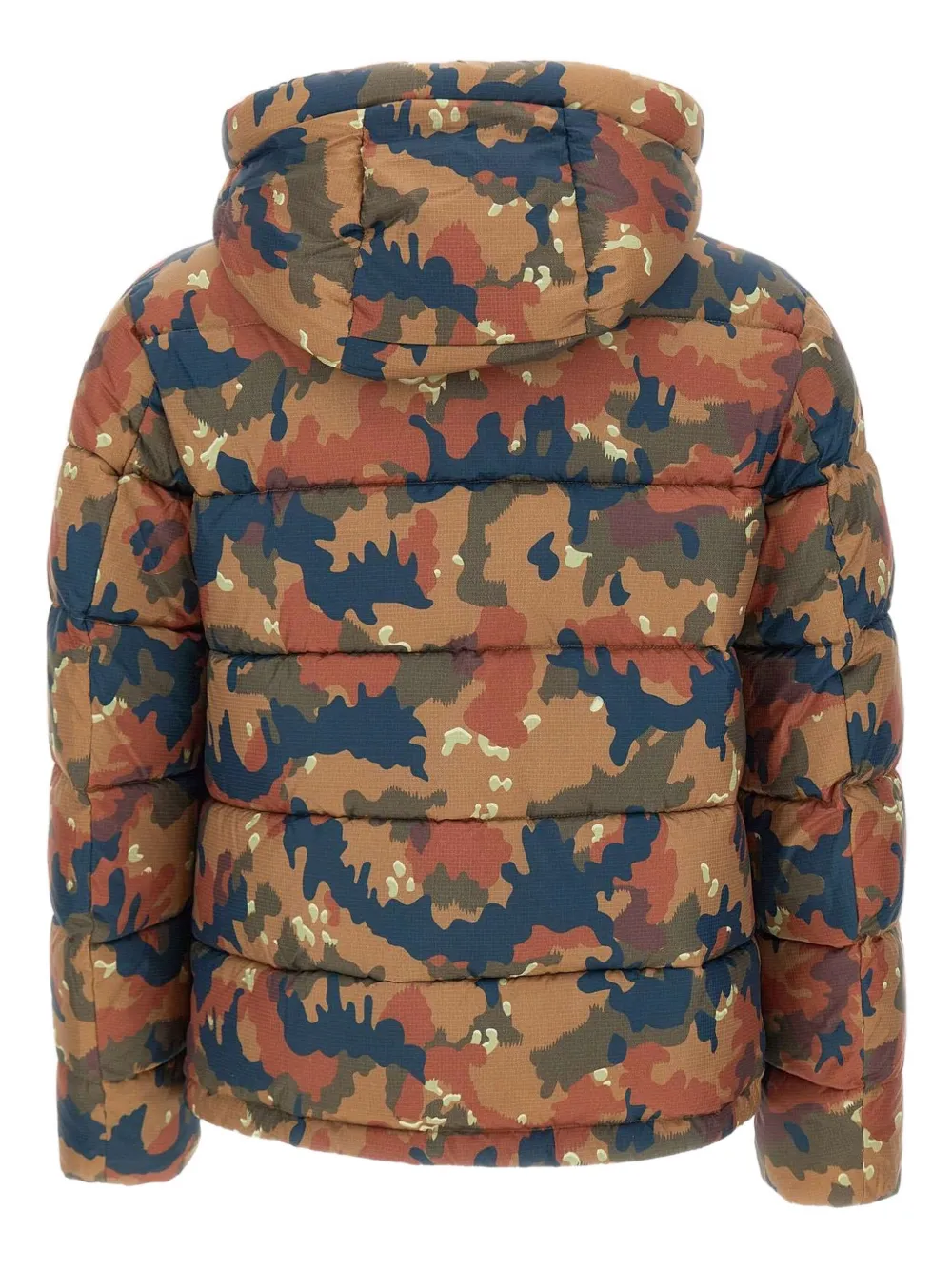 Blauer Burton Camouflage-pattern Down Jacket In Brown