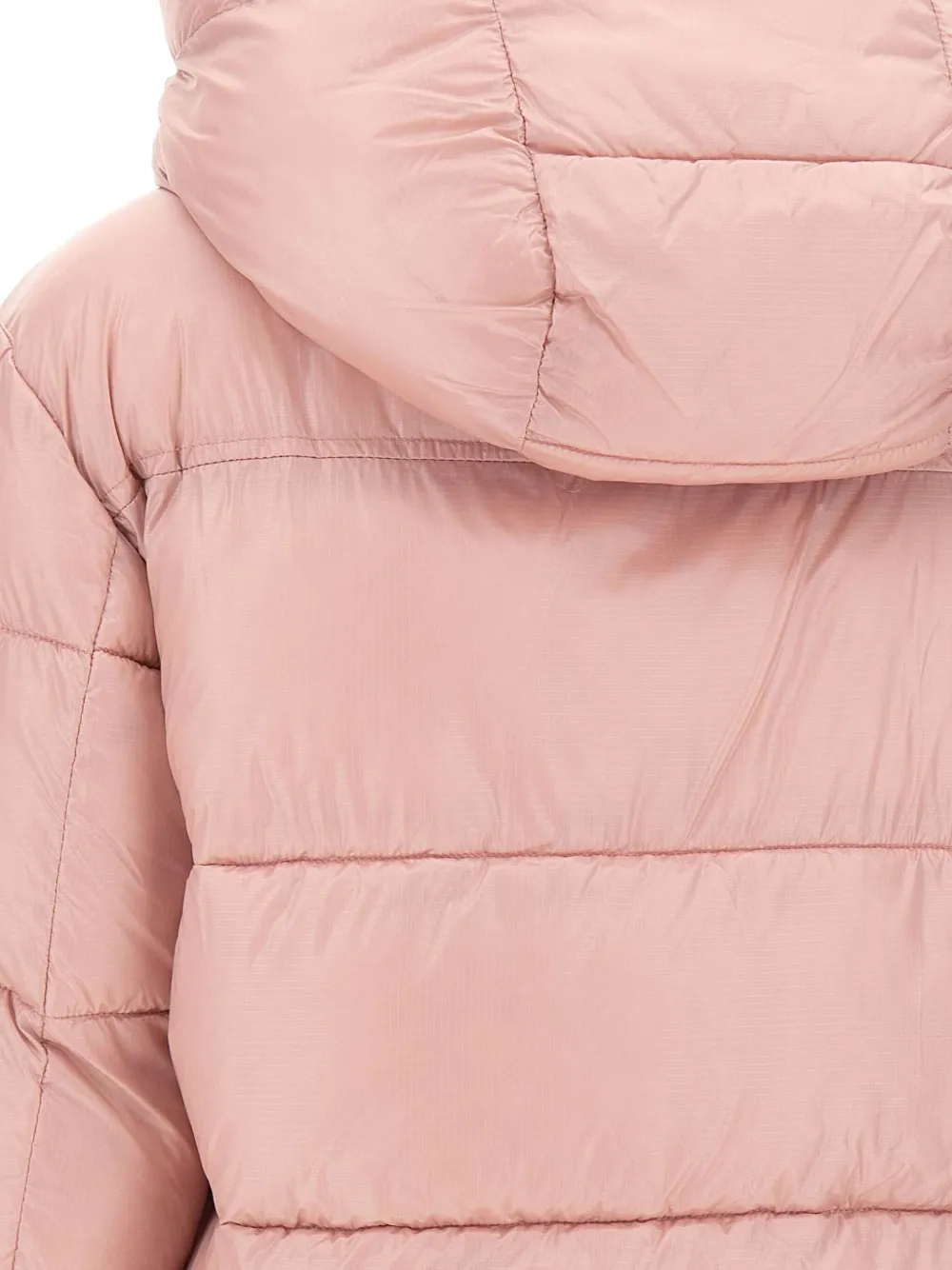 Blauer Detachable Hood Quilted Puffer Jacket In Pink