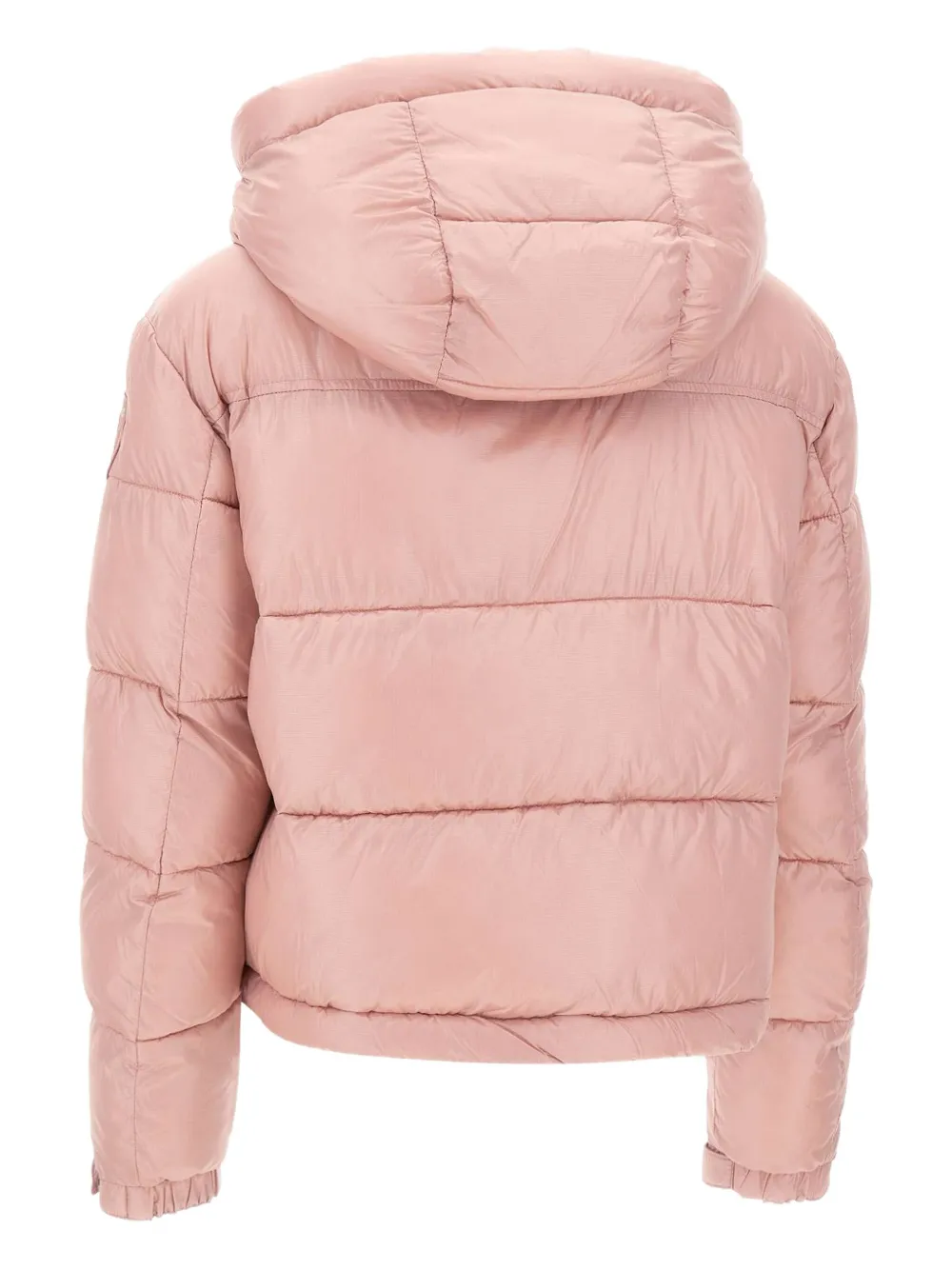Blauer Detachable Hood Quilted Puffer Jacket In Pink