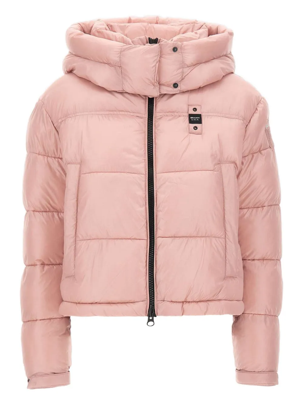 Blauer detachable hood quilted puffer jacket | Pink | Image 1