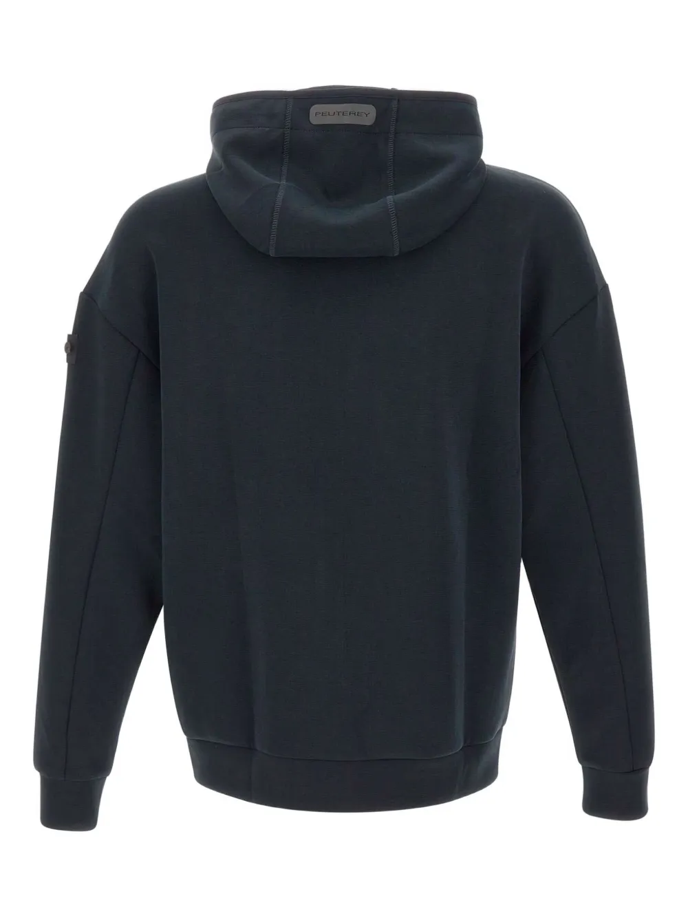 Peuterey Zip Hooded Hoodie In Black