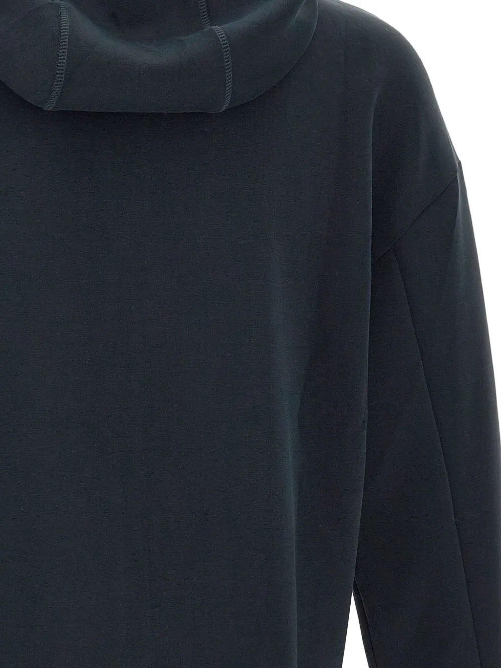 Peuterey Zip Hooded Hoodie In Black