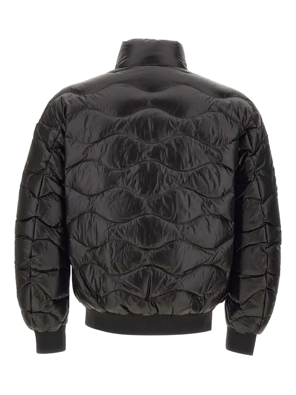 Blauer Quilted Bomber Jacket In Black
