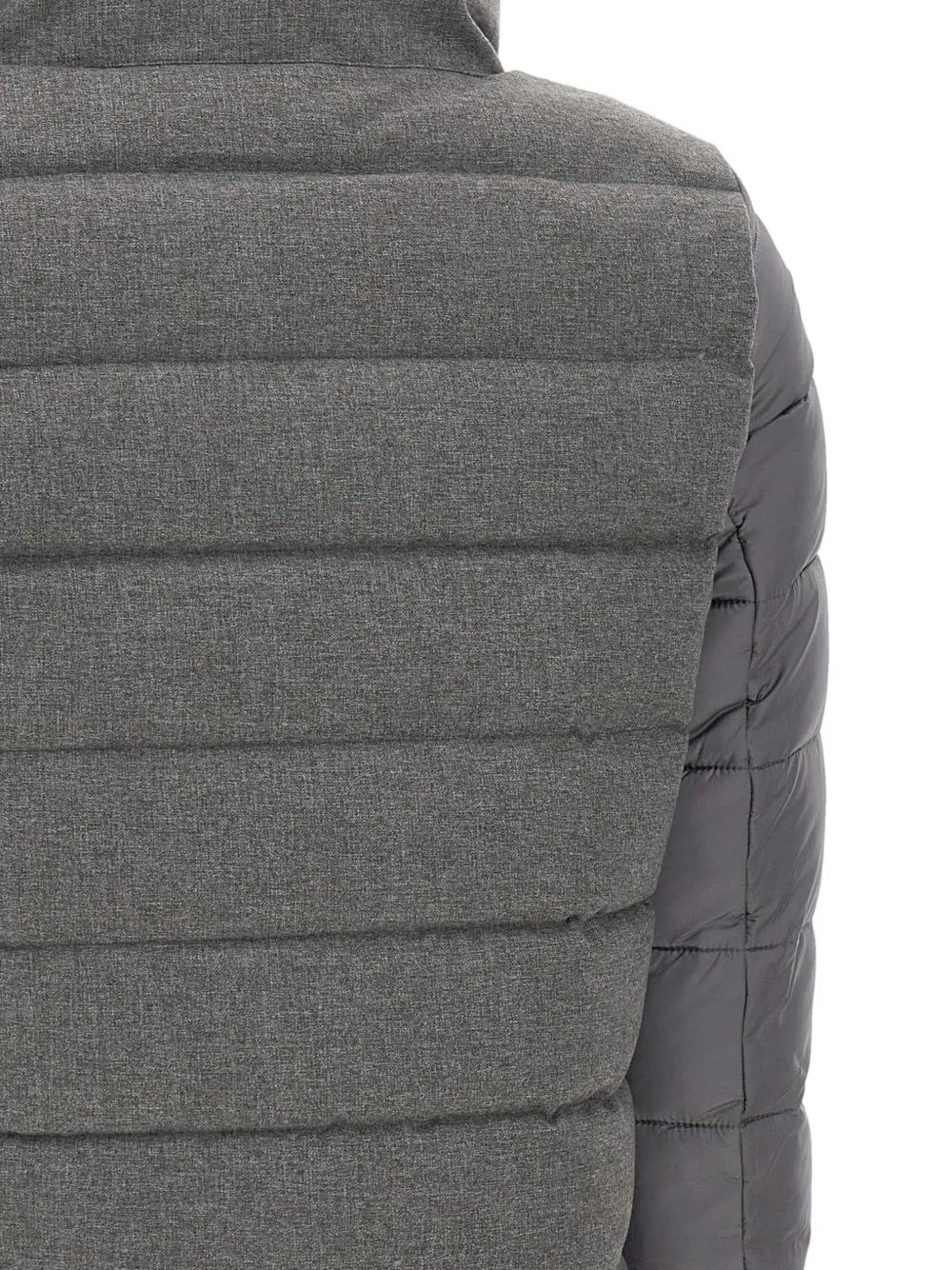Save The Duck Quilted Drawstring Jacket In Gray