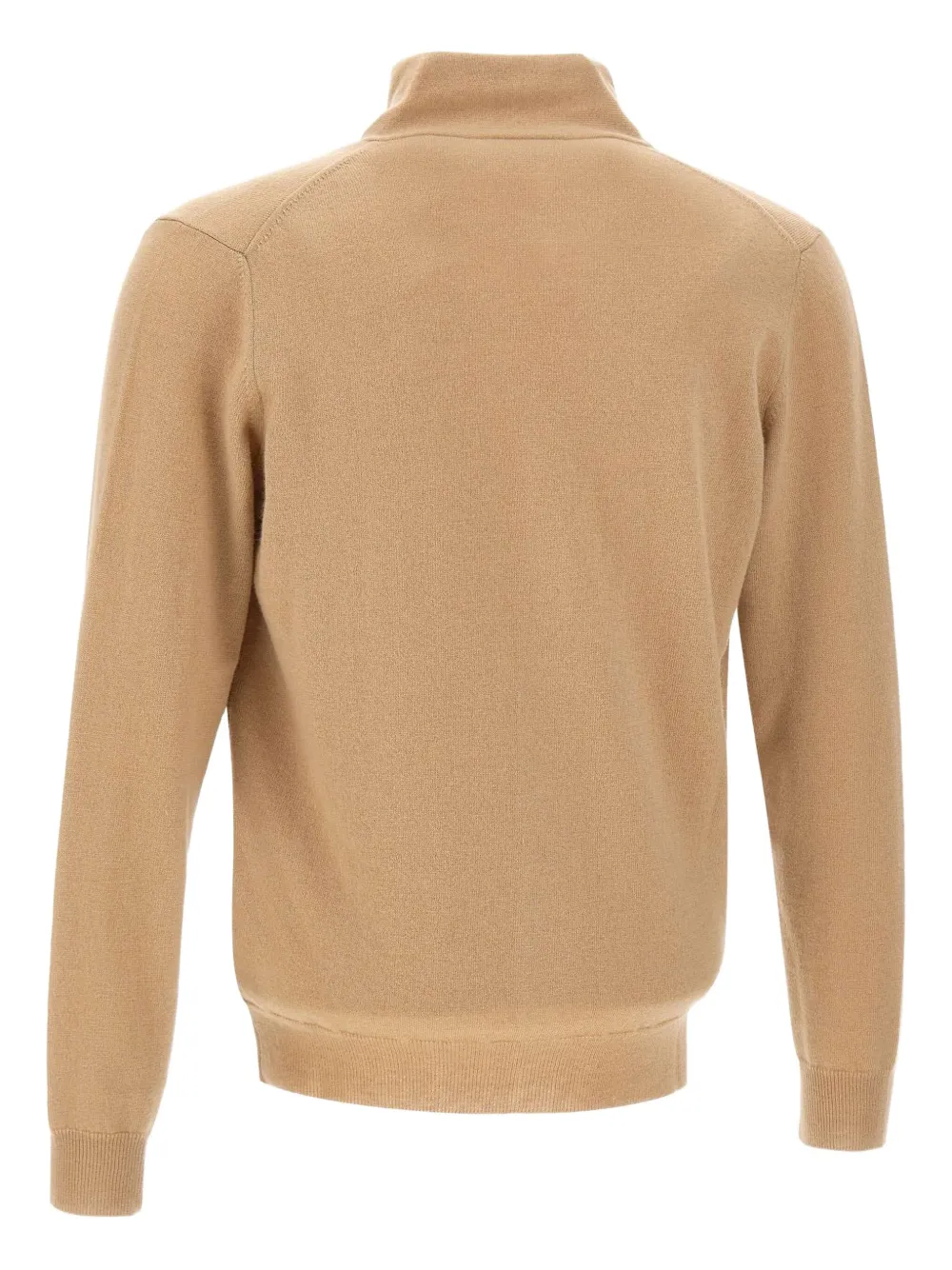 Kangra Vest met sjaalkraag en knoop Beige