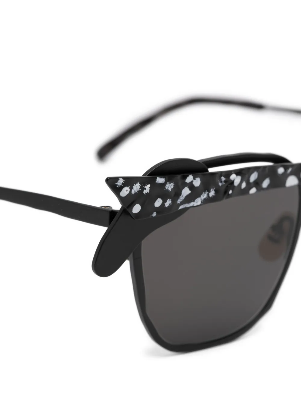  Masahiromaruyama Square-frame Sunglasses - Black 