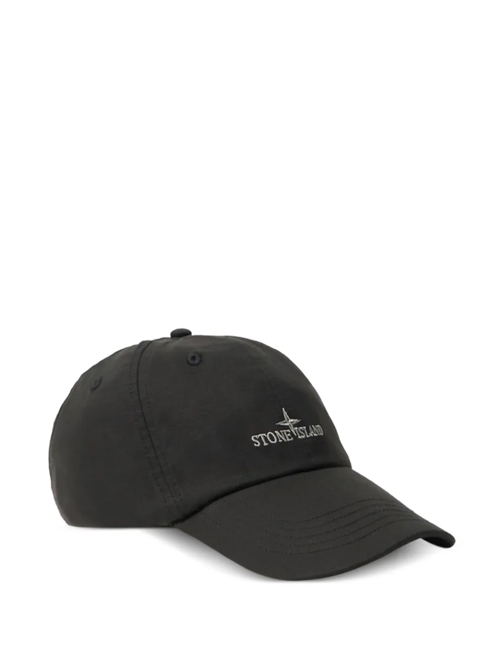 Stone Island logo-detail baseball cap | Black | Image 1