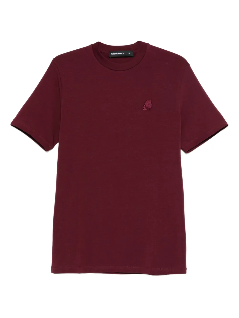 Karl Lagerfeld Jeans embroidered-detail T-shirt | Red | Image 1