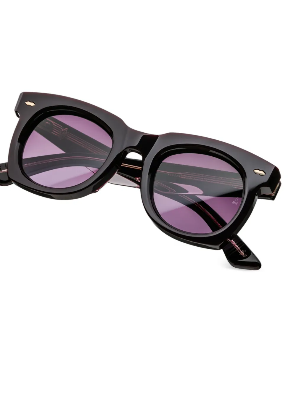 Jacques Marie Mage Zonnebril met rond montuur Paars