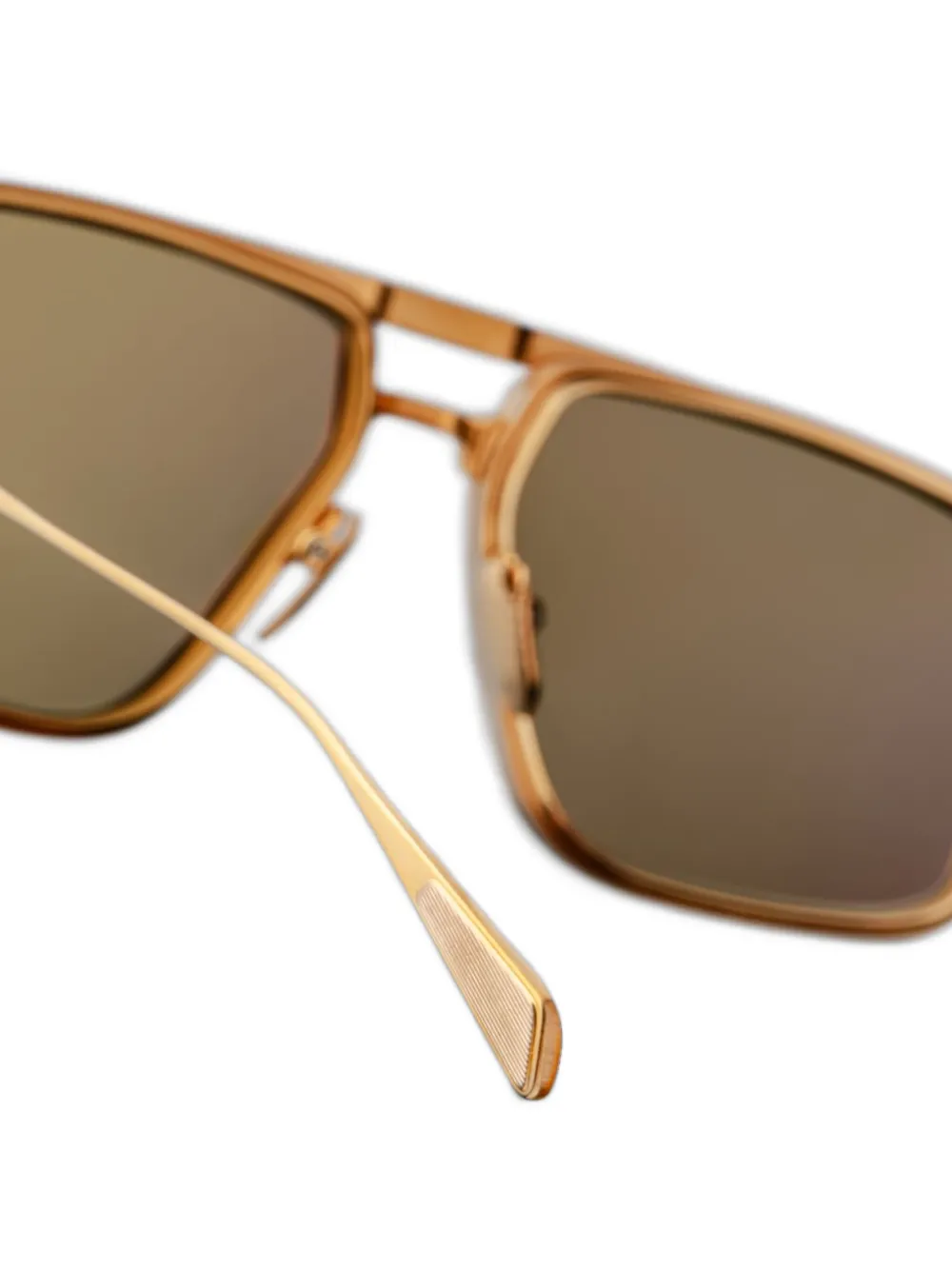 Jacques Marie Mage Zonnebril met vierkant montuur Goud