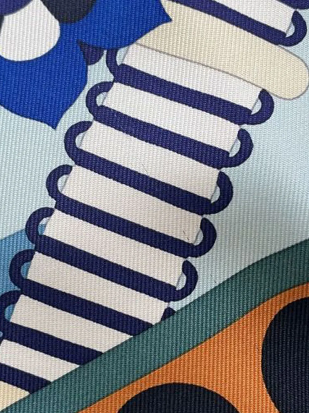 Pre-owned Hermes 2019-2020 Haute Parure Silk Scarf Scarves In Blue