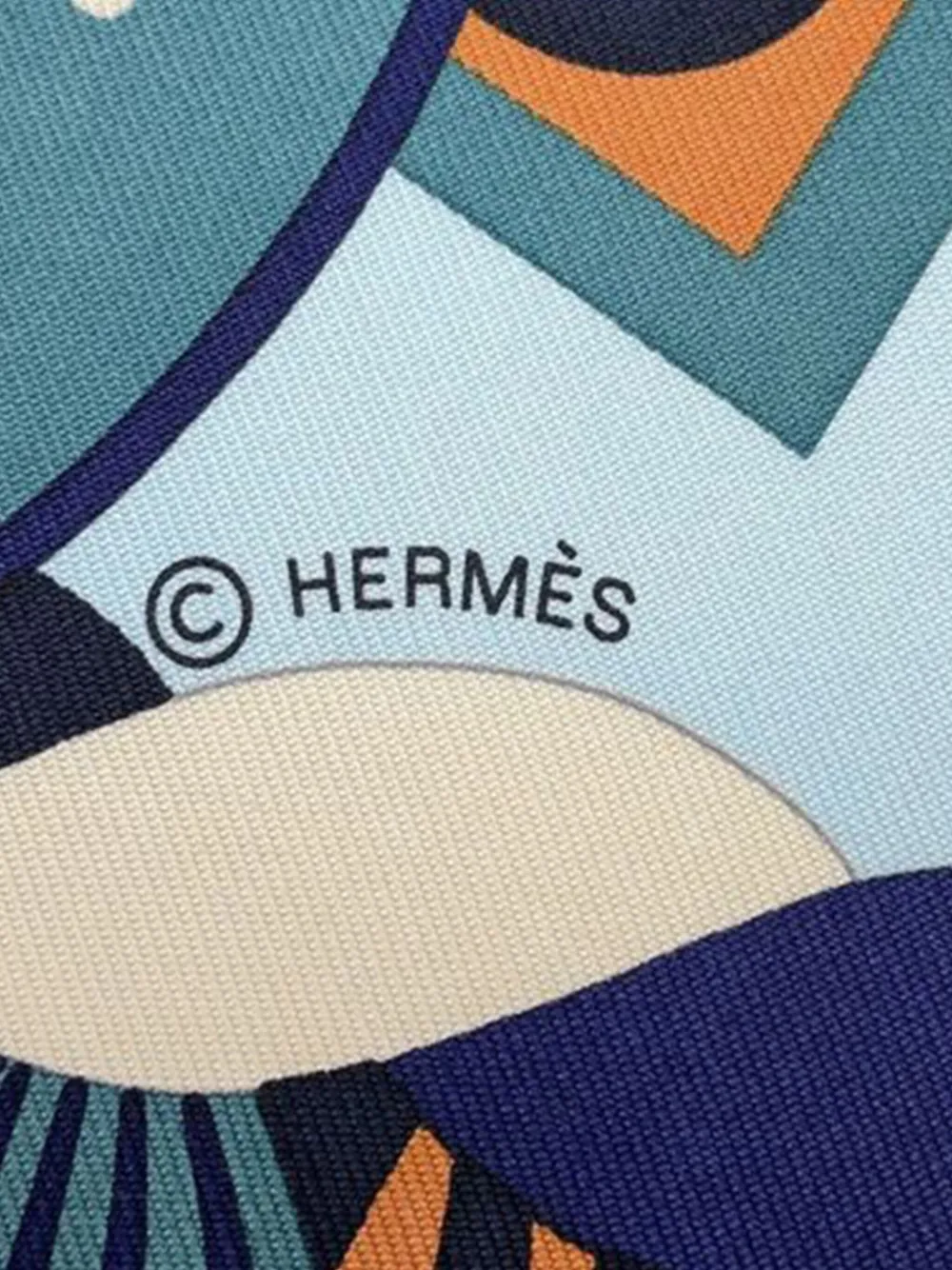 Pre-owned Hermes 2019-2020 Haute Parure Silk Scarf Scarves In Blue