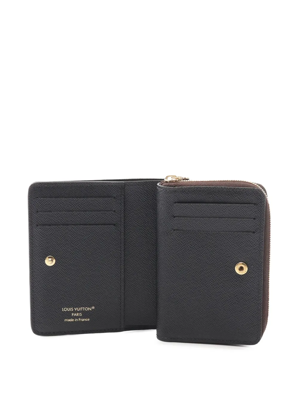 Pre-owned Louis Vuitton 2010-2025 Monogram Leopard Bifold Lou Wallet Small Wallets In Brown