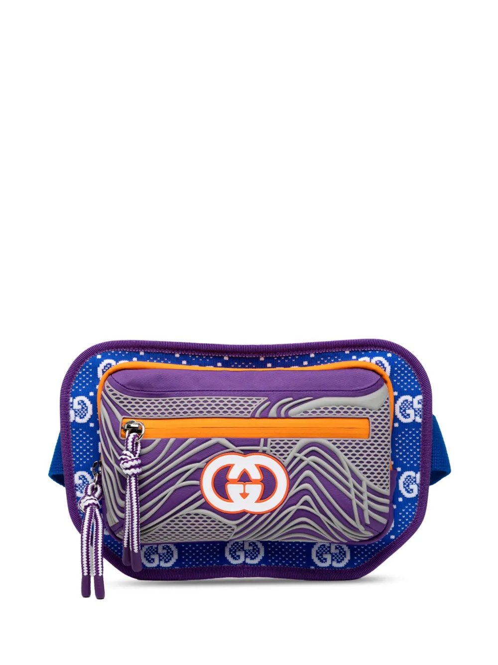 Gucci Pre-Owned sac banane en nylon et caoutchouc à motif GG (2016-2025) | bleu | Image 1