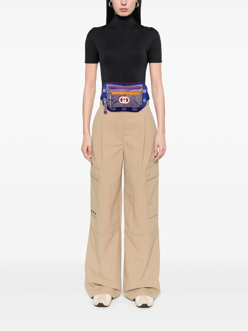 Gucci Pre-Owned sac banane en nylon et caoutchouc à motif GG (2016-2025) | Pre-owned | Image 2