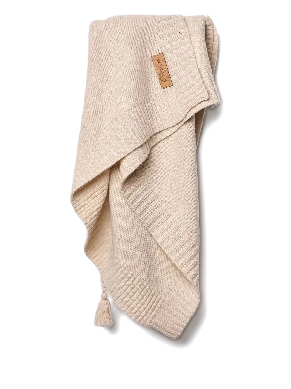 Wedoble frazada tejida de canalé | neutro | Image 1