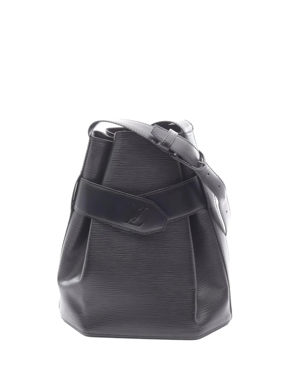 Pre-owned Louis Vuitton 1996 Epi Sac D Epaule Pm Bucket Bag In Black