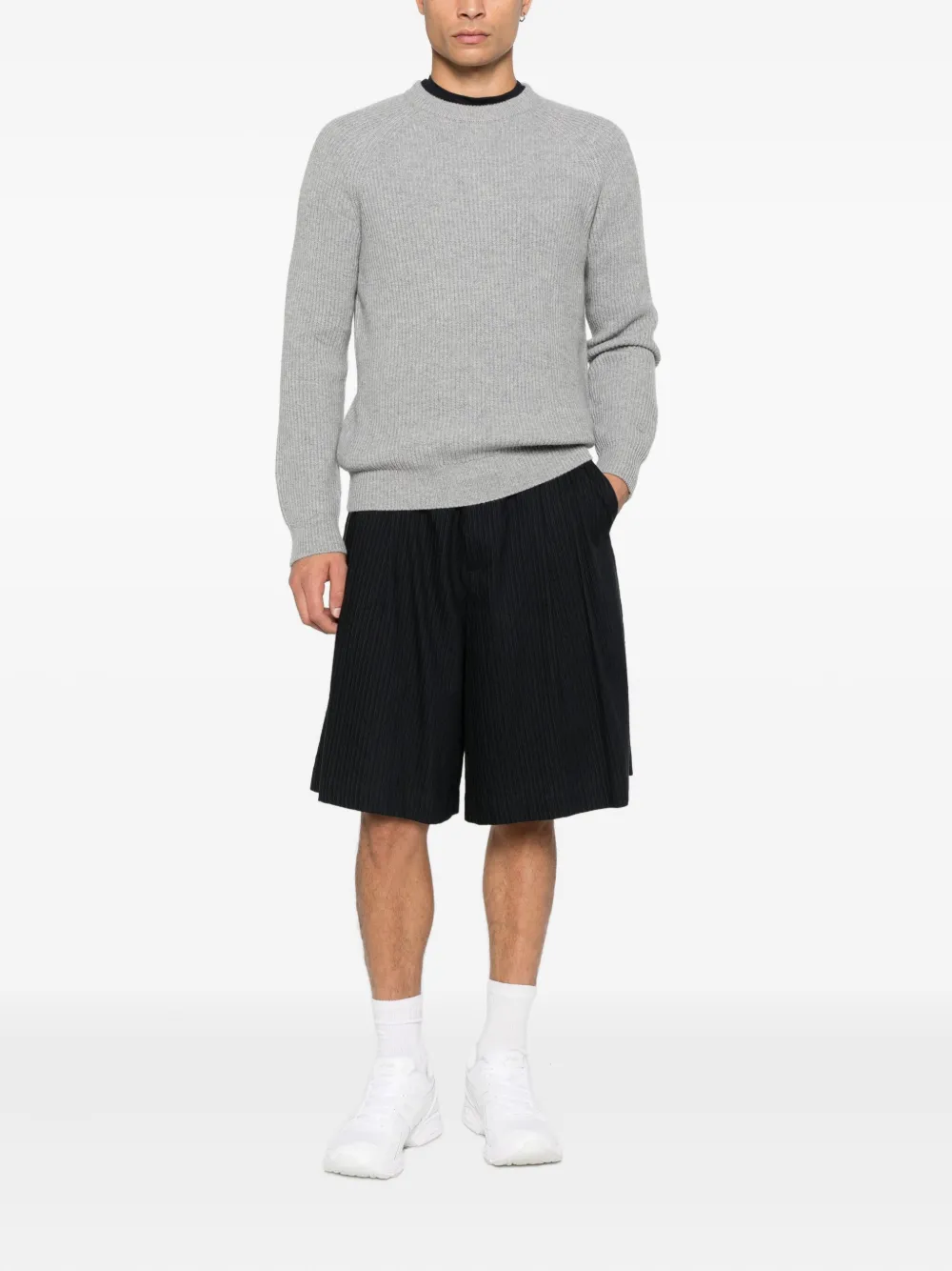 MC2 Saint Barth ribbed marine wool knitwear - Grijs