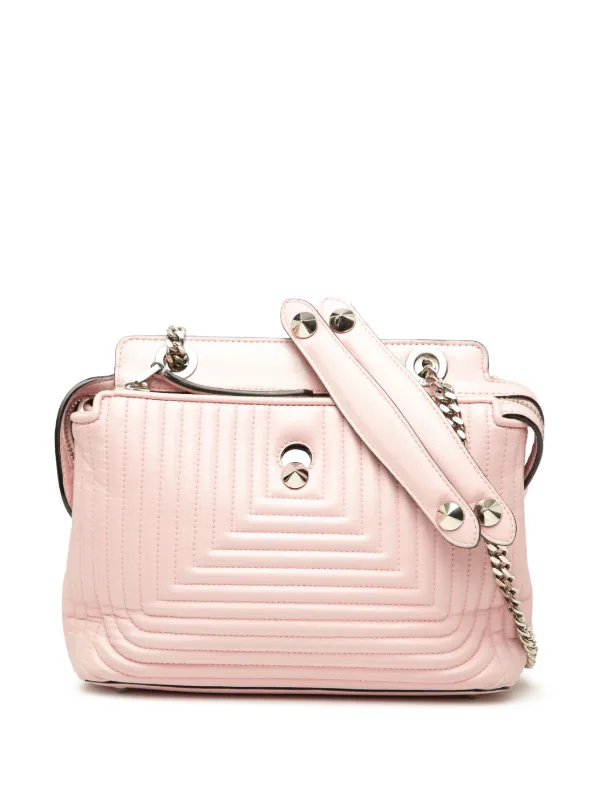 Fendi Pre-Owned 2010-2025 Small Lambskin DotCom Click