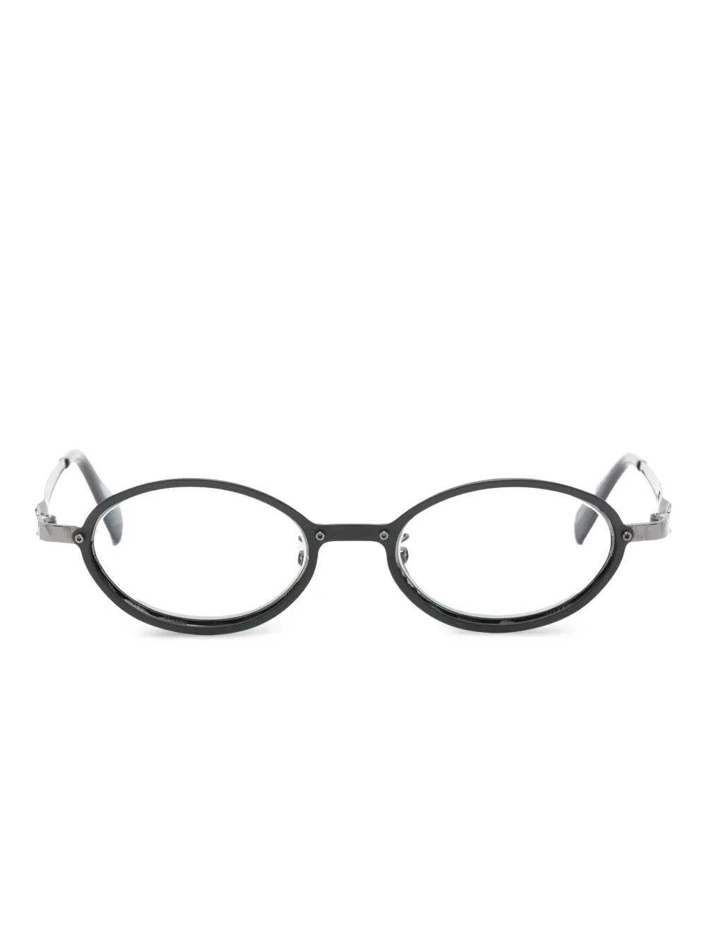 Kuboraum oval-frame sunglasses | Black | Image 1