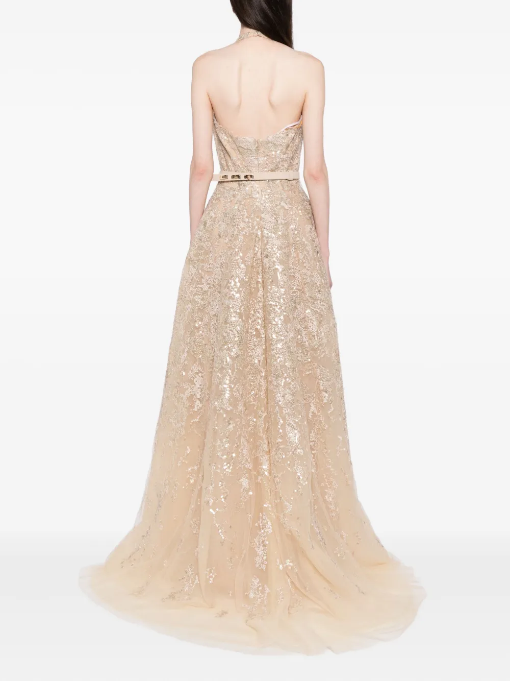 Saiid Kobeisy Jurk verfraaid met pailletten Zwart