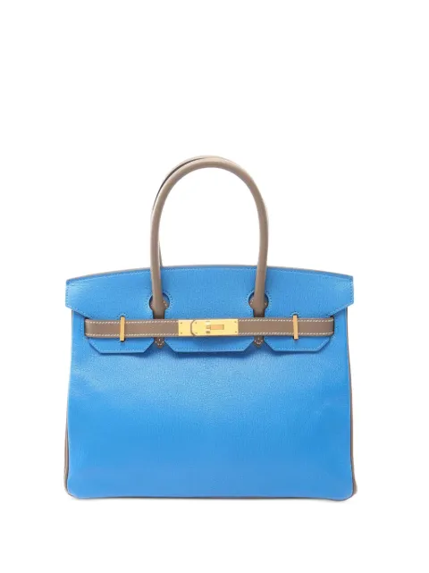 Hermès Pre-Owned 2017 Special Order Bicolor Chevre Mysore Birkin 30 handbag
