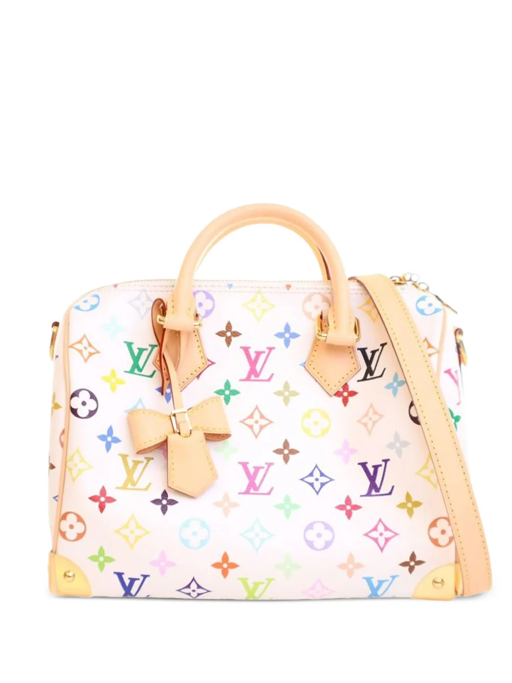 Louis Vuitton Pre-Owned 2021-2025 村上隆 モノグラム マルチカラー スピーディ バンドリエール 25 Louis Vuitton Pre-Owned 2021-2025 村上隆 モノグラム マルチカラー スピーディ バンドリエール 25