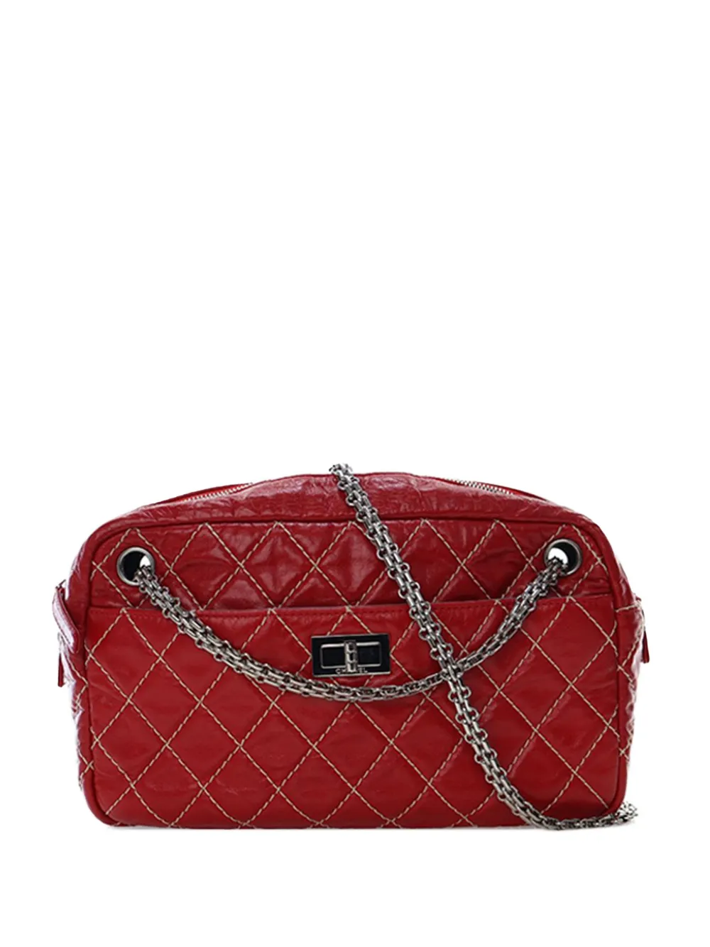 CHANEL Pre-Owned 2008-2009 ミディアム マトラッセ エイジドカーフ リイシュー カメラバッグ ショルダーバッグ -