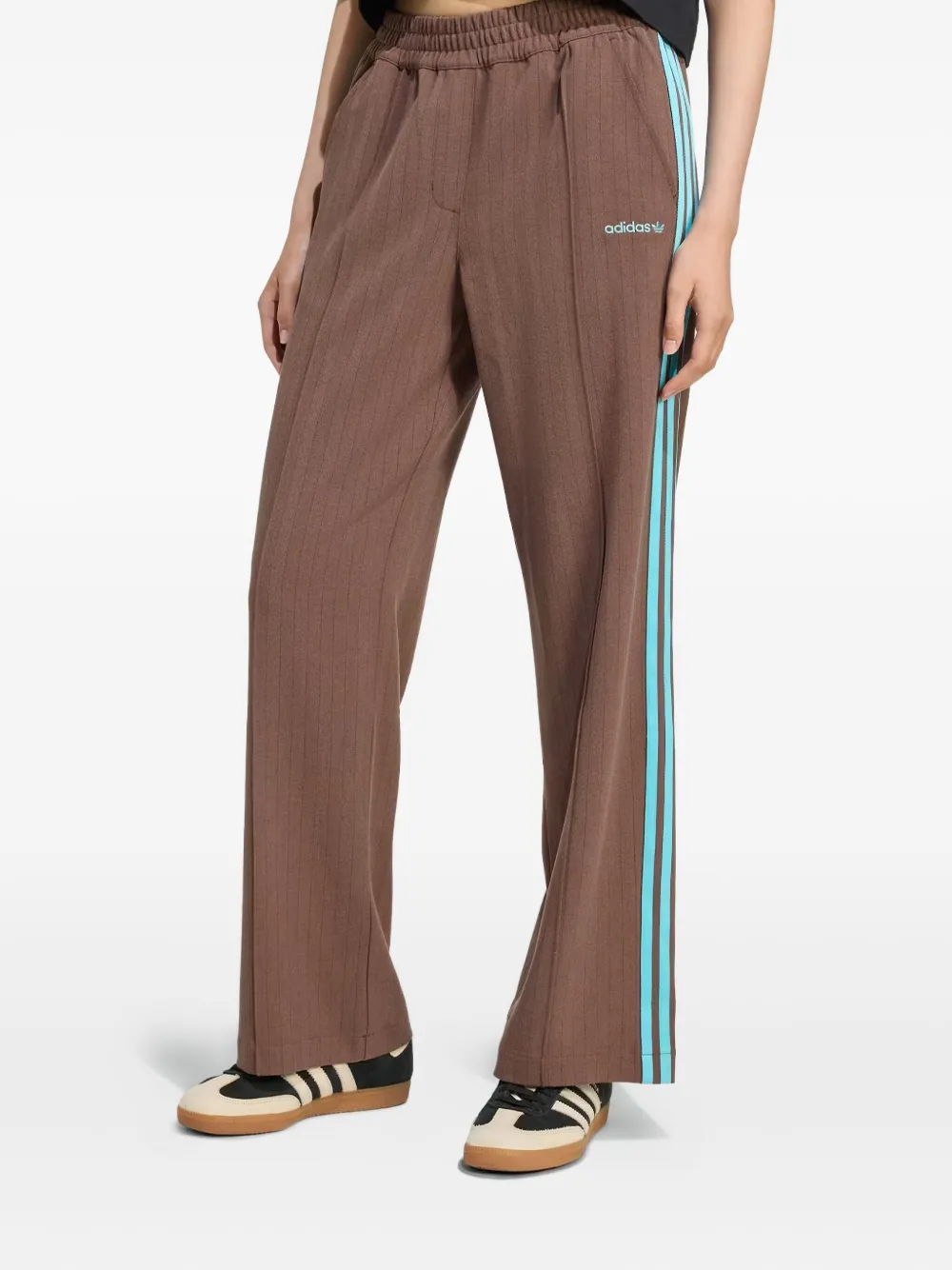 Adidas pinstriped track pants - Bruin