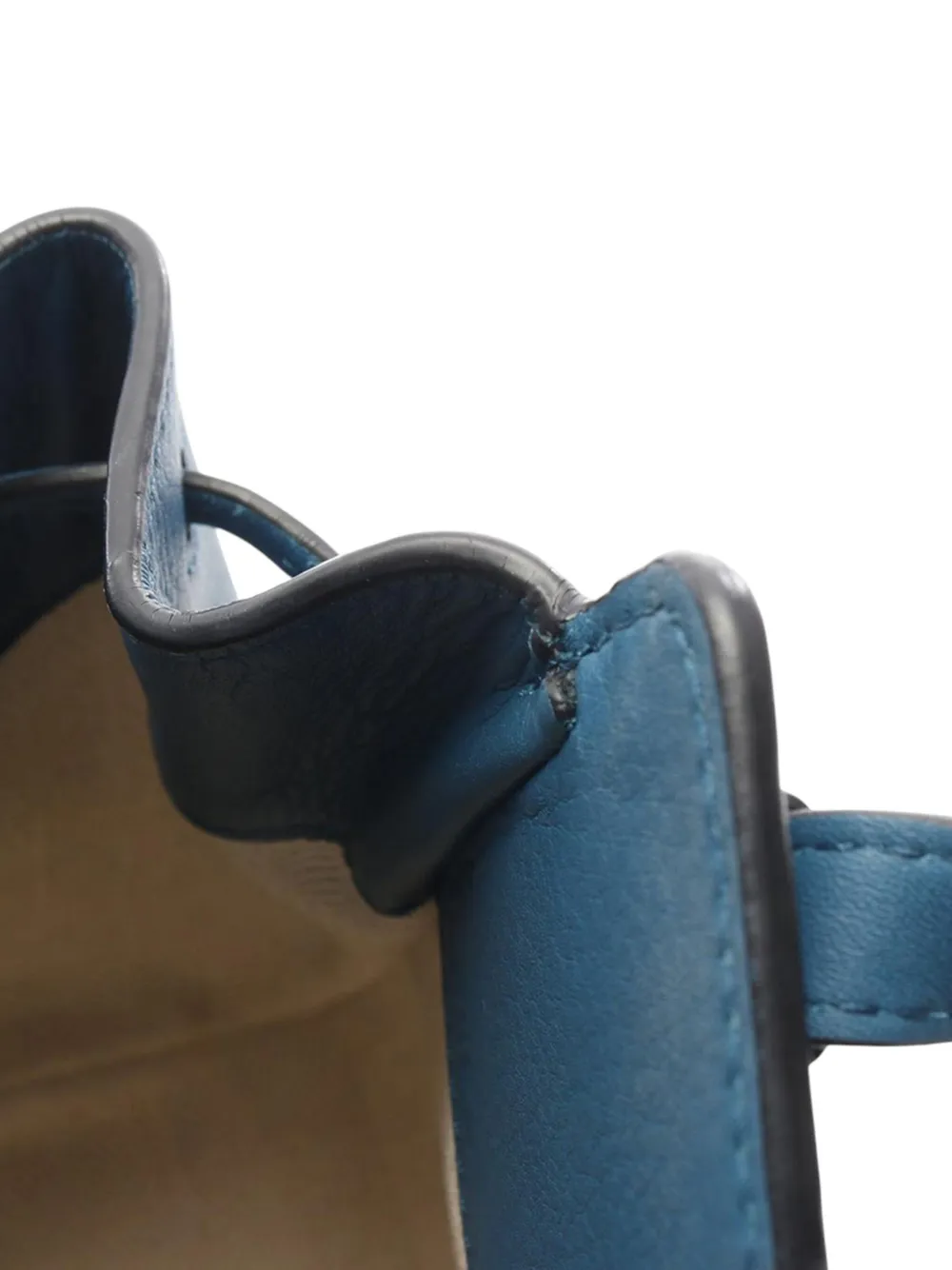 Pre-owned Loewe 2021 Studio Ghibli Spirited Away Boh Mouse Mini Leather Hammock Bag Satchel In Blue