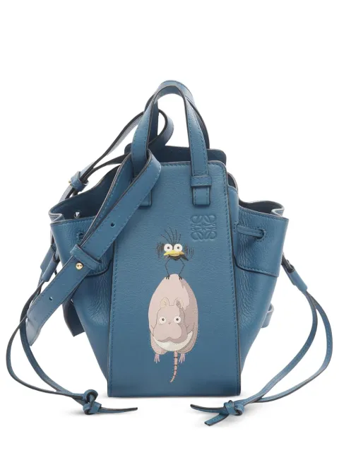 Loewe Pre-Owned 2021 Studio Ghibli Spirited Away Boh Mouse Mini Leather Hammock Bag satchel