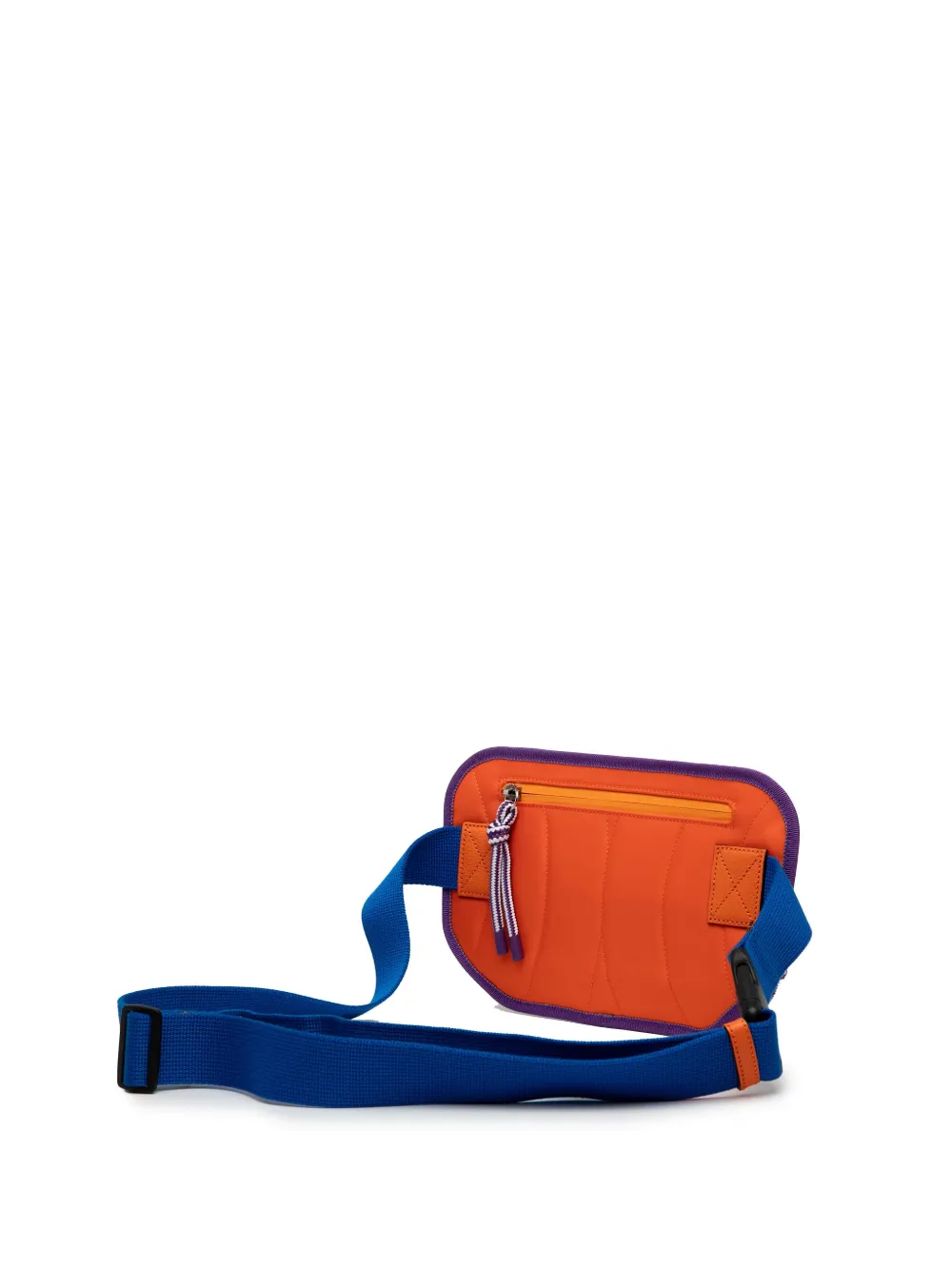 Pre-owned Gucci 2016-2025 Gg Nylon And Rubber Belt Bag In Blue