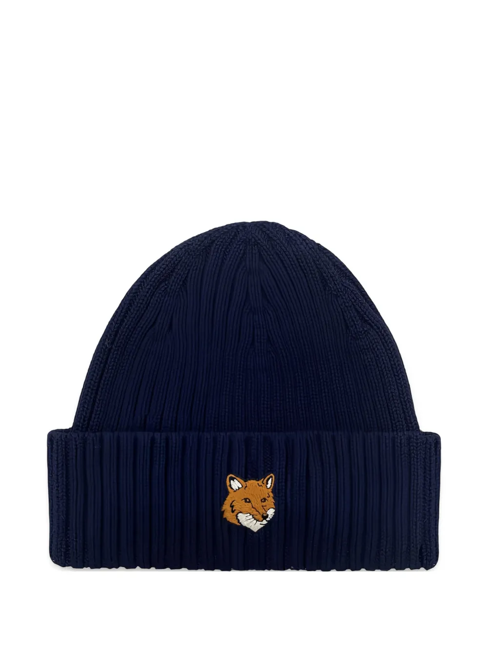 Maison+Kitsune+bonnet+à+broderies+Baby+Fox+-+Bleu