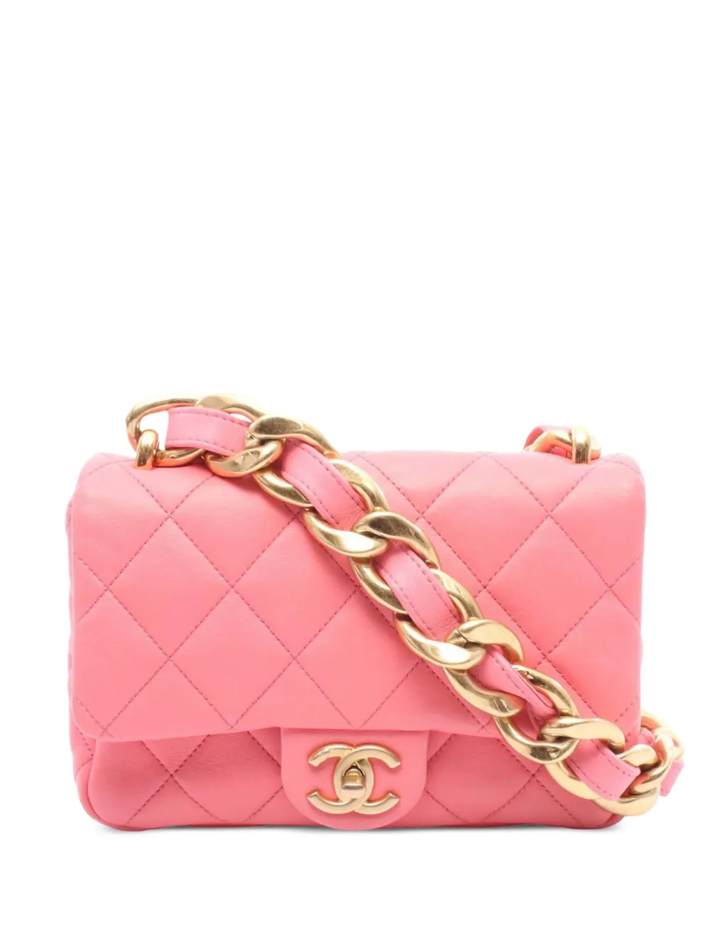 CHANEL Pre-Owned 2021-2025 スモール マトラッセ ラムスキン ファンキータウン フラップ ショルダーバッグ -