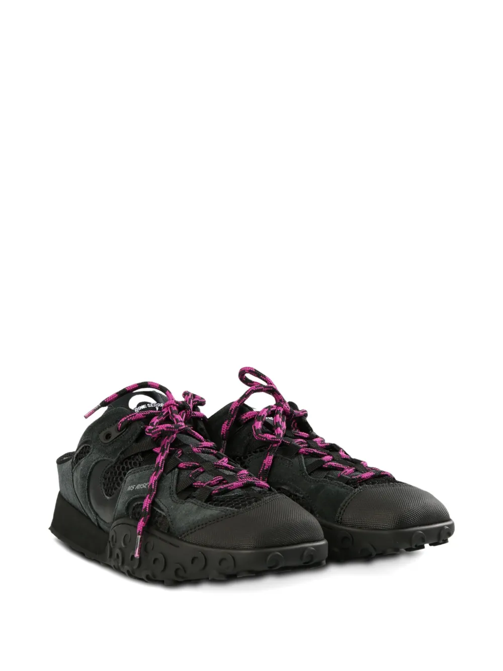 Marine Serre Laces Detail Mules In Black