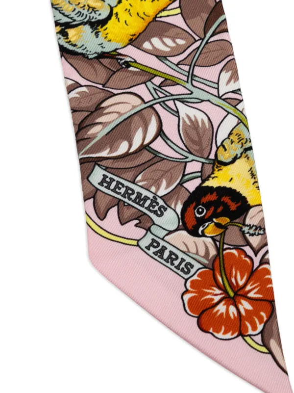 Hermès Pre-Owned 2020-2025 Jungle Love Love Silk Twilly Scarf