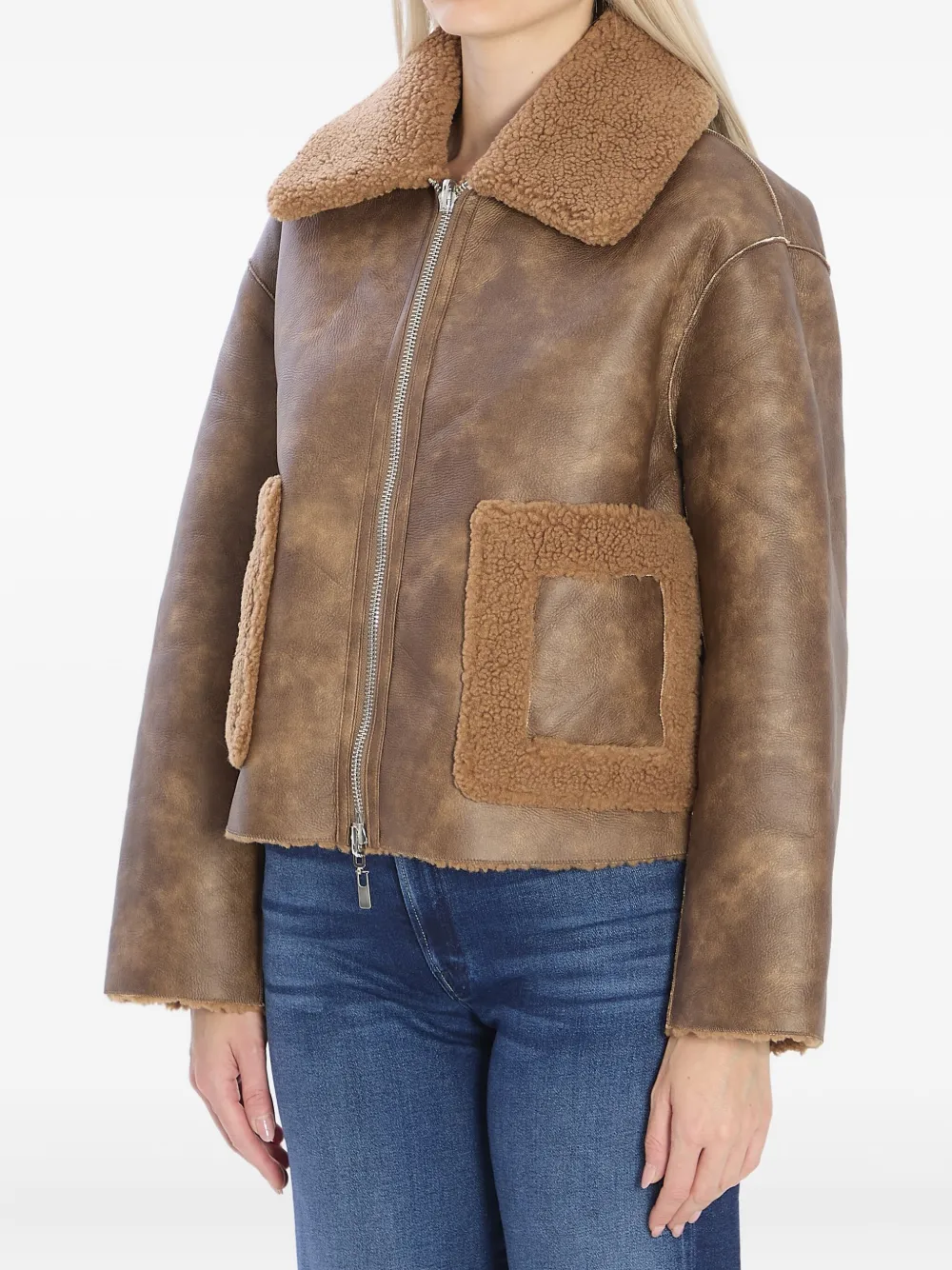 Jakke Reversible Zip-fastening Jacket In Brown