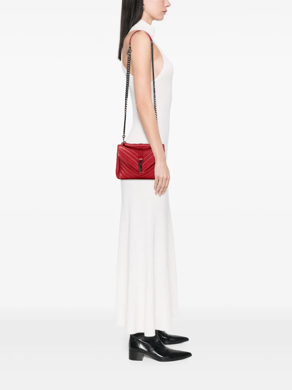 Saint Laurent Pre-Owned 2016 Medium Chevron Sheepskin Monogram College satchel | Pre-Owned | Image 2