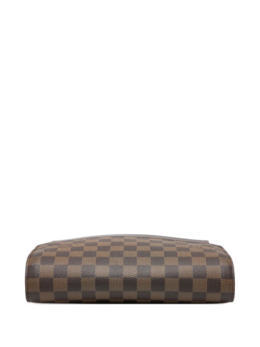 Pre-owned Louis Vuitton 2006 Damier Ebene Saint Louis Pochette Clutch Bag In Brown