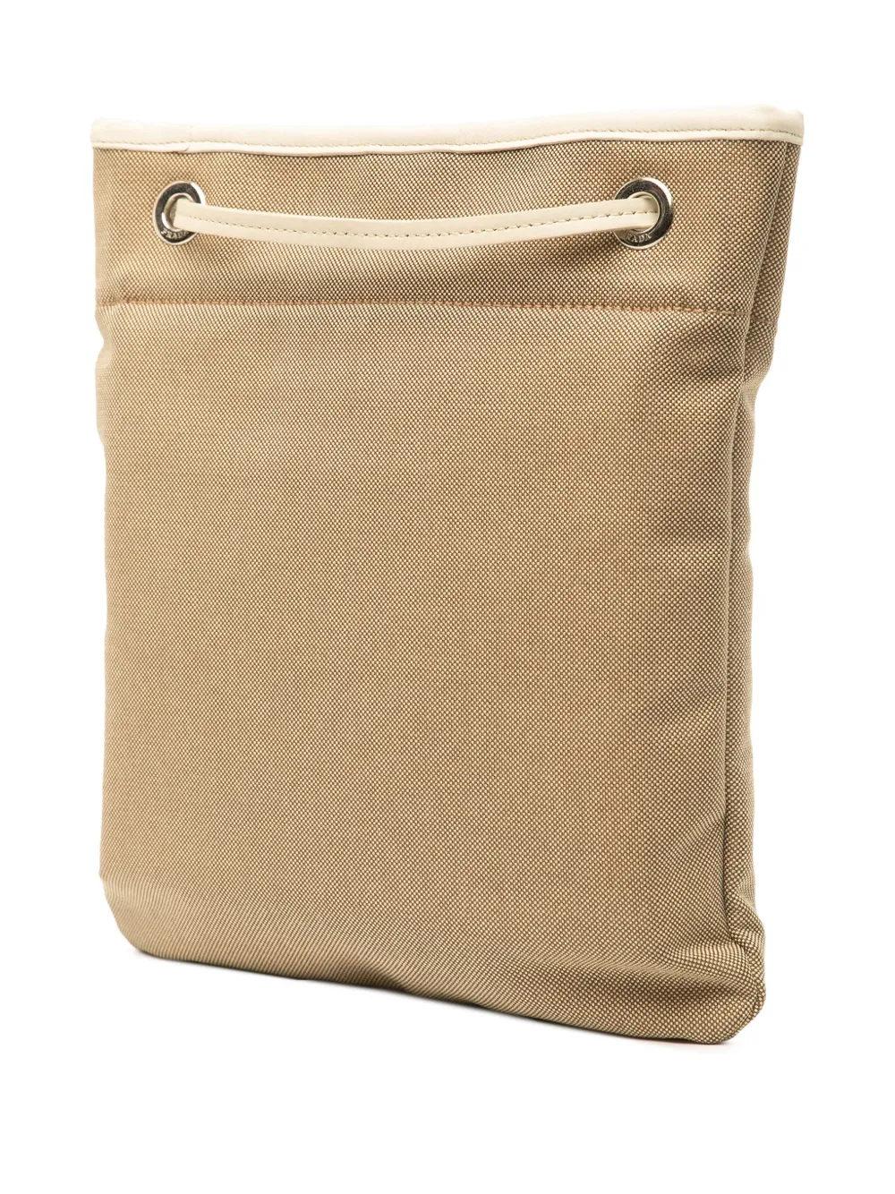 Pre-owned Prada 2000-2025 Canvas Canapa Logo Crossbody Bag In Brown