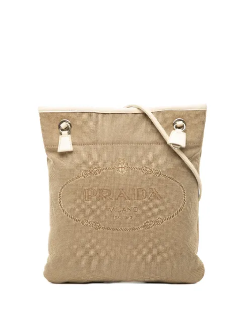Prada Pre-Owned 2000-2025 Canvas Canapa Logo crossbody bag